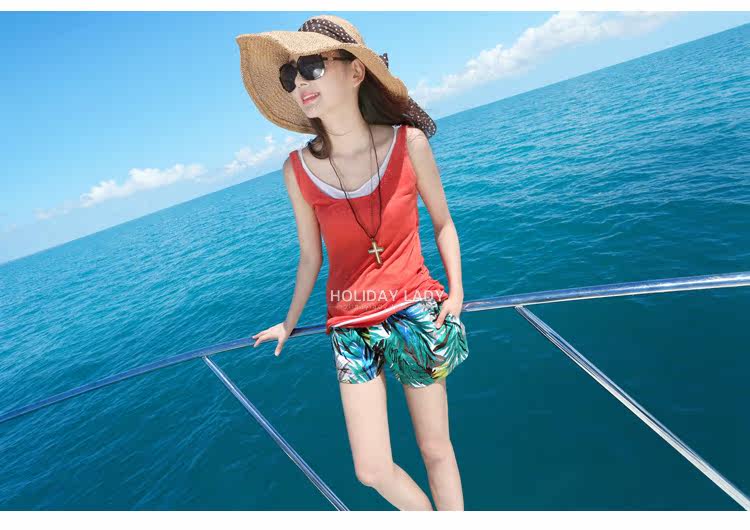 学生女<em>短裤</em>夏季 沙滩裤<em>女士休闲</em>裤女韩版<em>宽松</em>