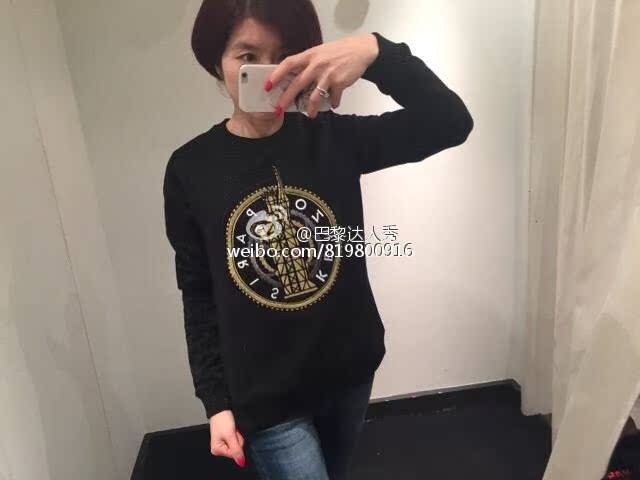 Paris special counter Purchasing agent   KENZO   christmas Limited Edition   Statue of Liberty   iron tower Flash gold   Tiger head Sweater