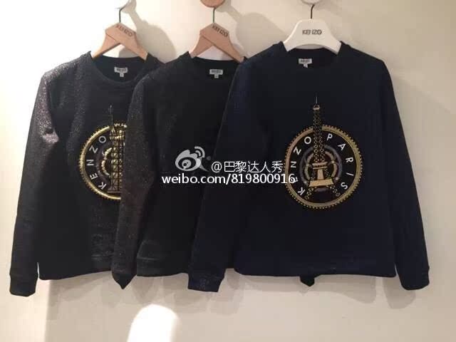 Paris special counter Purchasing agent   KENZO   christmas Limited Edition   Statue of Liberty   iron tower Flash gold   Tiger head Sweater