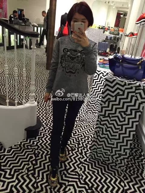 Paris special counter Purchasing agent   KENZO   christmas Limited Edition   Statue of Liberty   iron tower Flash gold   Tiger head Sweater