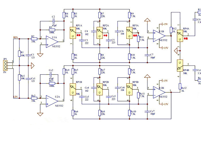 Схема предварительный усилитель xh a901 ne5532