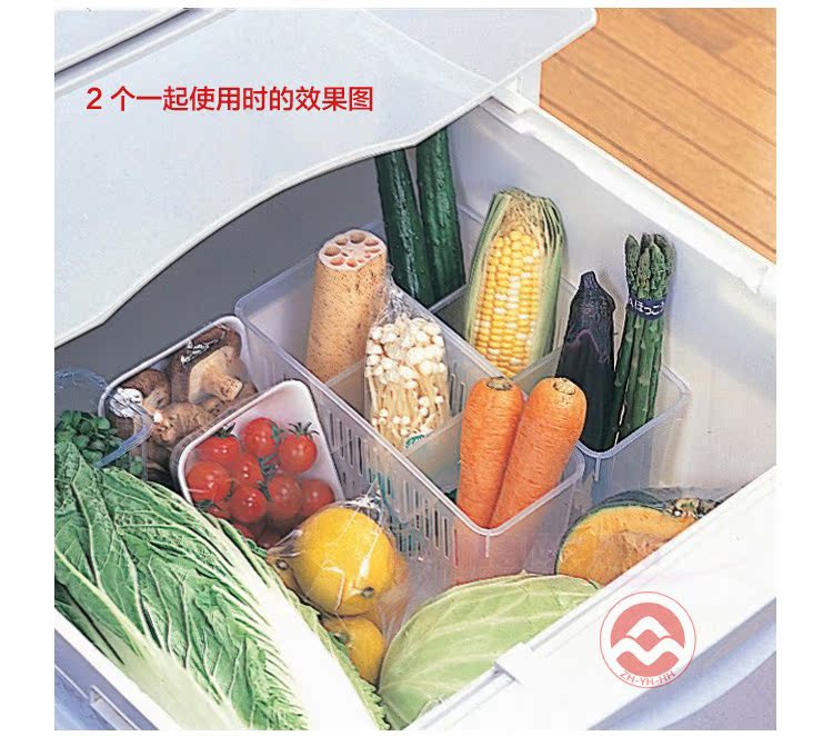 众煌日本进口冰箱收纳盒冷藏蔬菜整理盒食品储