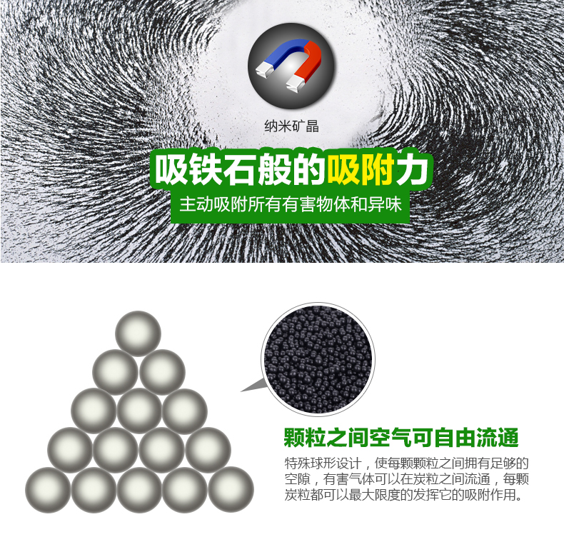 Gpmoto 车用家用竹炭包 除异味除甲醛 新车必备除味剂 活性炭包+纳米矿晶