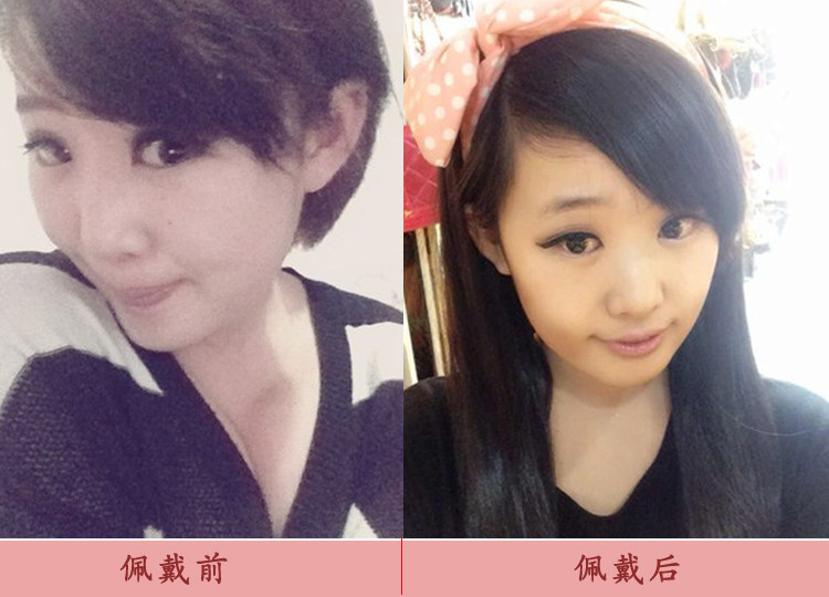 【多图】官网直销,【<em>瞬间</em>短发<em>变长</em>发】假发女