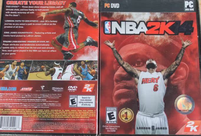 现货送礼 NBA2K14\/nba2k2014\/篮球2014中英