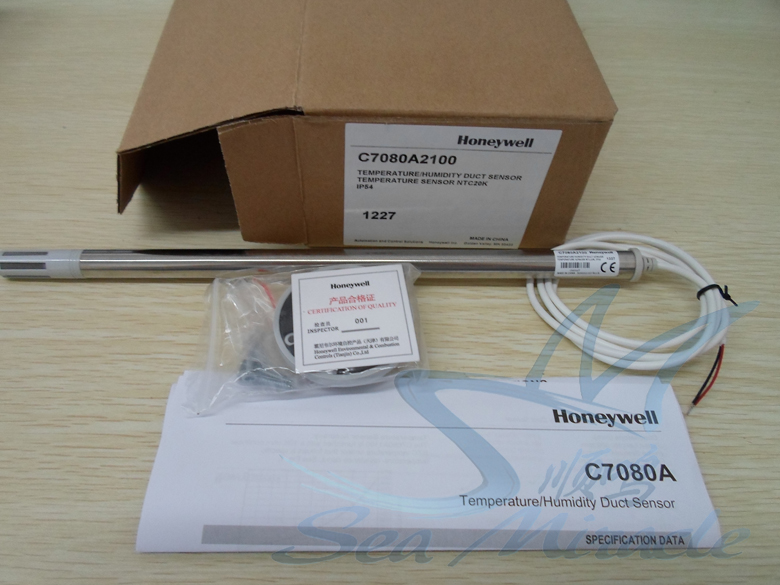 霍尼韦尔 C7080A2100 热电偶风管温度传感器NTC20K 4-20mA 霍尼韦尔,C7080A2100,温度传感器