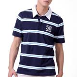 唐狮夏装男士条纹短袖翻领POLO衫#106070605