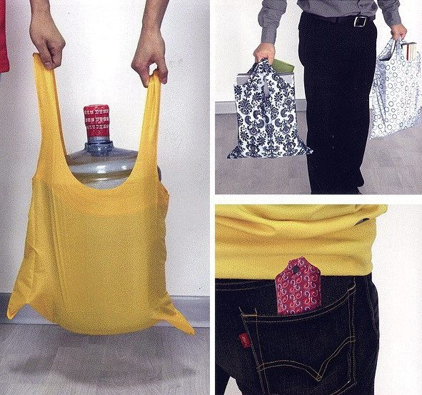 Portable and Fashionable Hook-On Environmental Reusable Bag Portable and Fashionable Hook-On Environmental Reusable Bag