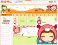 旺铺整店全套模板，可用于玩具、妇婴类淘宝、拍拍、有啊店铺，采用可爱风格设计，用红色、橙黄作为主色调，以卡通人物为主题素材