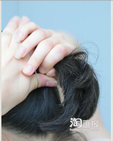 田园<em>长头发造型</em>风超详细<em>少女盘发</em>_gr8ek457_