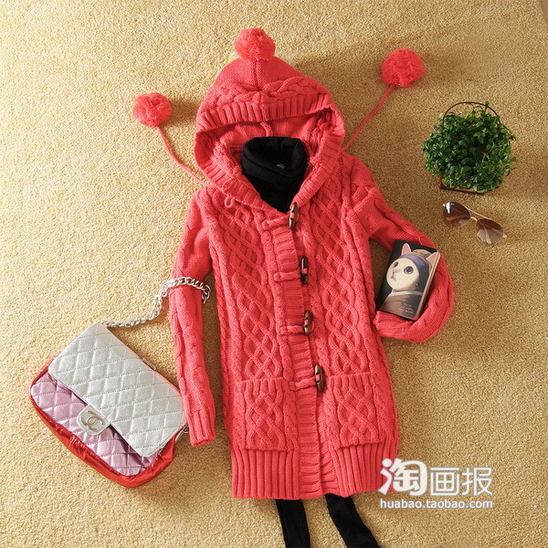 纯<em>时尚</em>配饰品牌手工<em>编织毛衣外套</em>挑花你的眼_