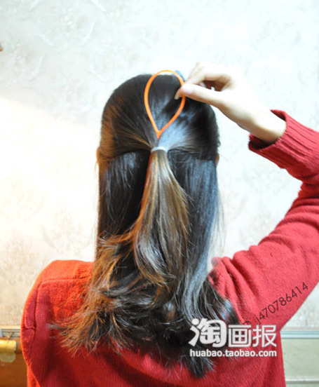 浪漫微卷不花钱 <em>冬天扎头发</em>的方法韩式<em>发型步</em>