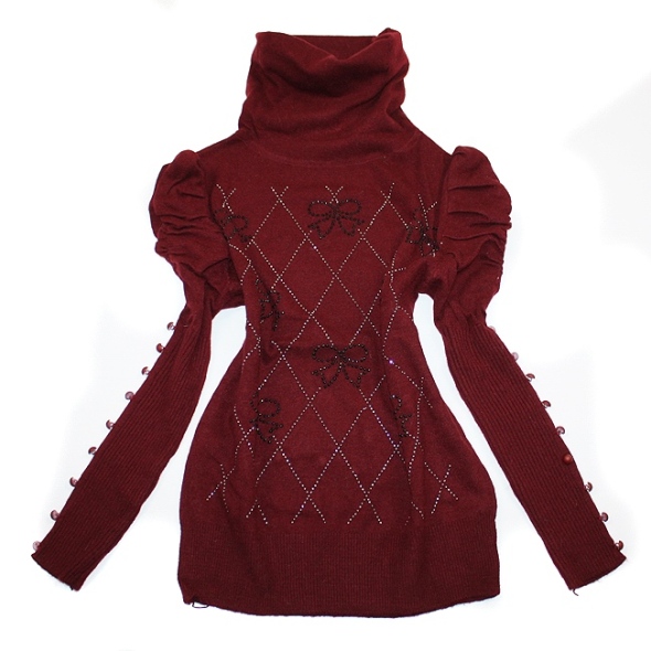 求购求购款式新颖、低领加厚的紧身羊毛衫–淘