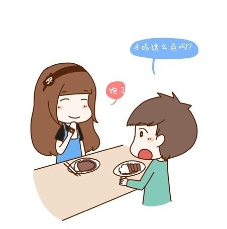 据说<em>女生</em>在不同时期吃饭的状态是酱紫的,你中