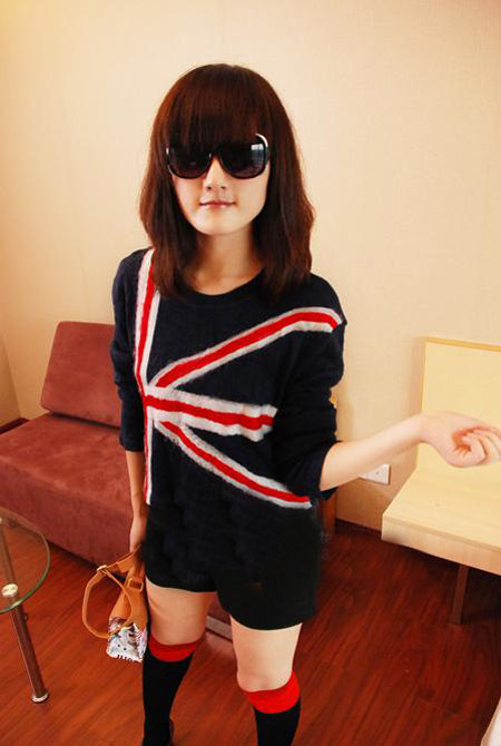 <em>粉色</em>钉珠毛<em>毛衣</em>+格子<em>打底</em>裤 90后粉嫩搭_彩虹