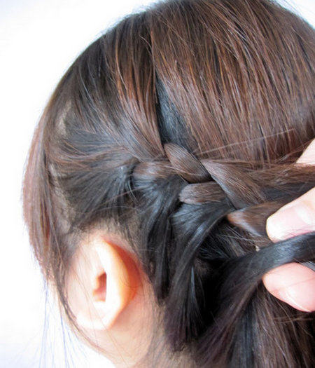 超美韩式三分钟<em>编发齐刘海直发发型</em>图片合集第